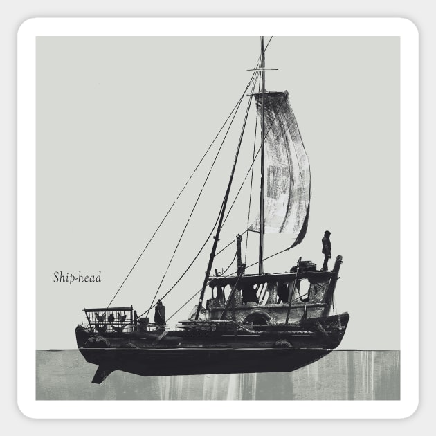 Ship Head Sticker by ArashRazavi